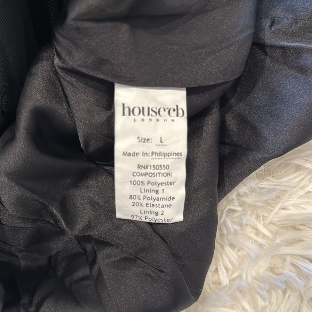 NWOT HOUSE OF CB Stefania Black Corset Maxi Dress sz L - Picture 7 of 9